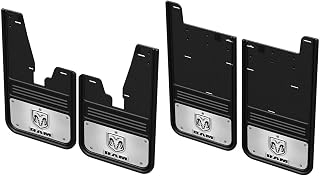 Truck Hardware Gatorback No Drill RAM Logo Mudflap Set (4) Compatible with 2019+ Dodge Ram HD w/Flares