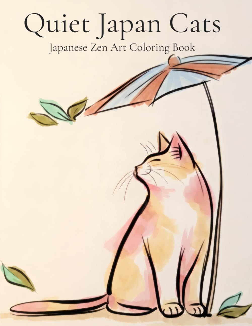 Quiet Japan Cats: Japanese Zen Art Coloring Book
