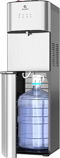 Avalon Limited Edition Self Cleaning Water Cooler Water Dispenser - 3 Temperature Settings - Hot, Cold & Room Water, Durable Stainless Steel Construction, Bottom Loading - UL Listed