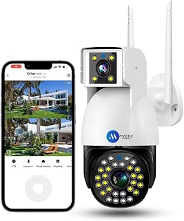Maizic Smarthome SuperCams 5MP+5MP HD Wi-Fi Dual Lens/Dual Screen Home Security CCTV Camera with Color Night Vision Bulle... Price In India