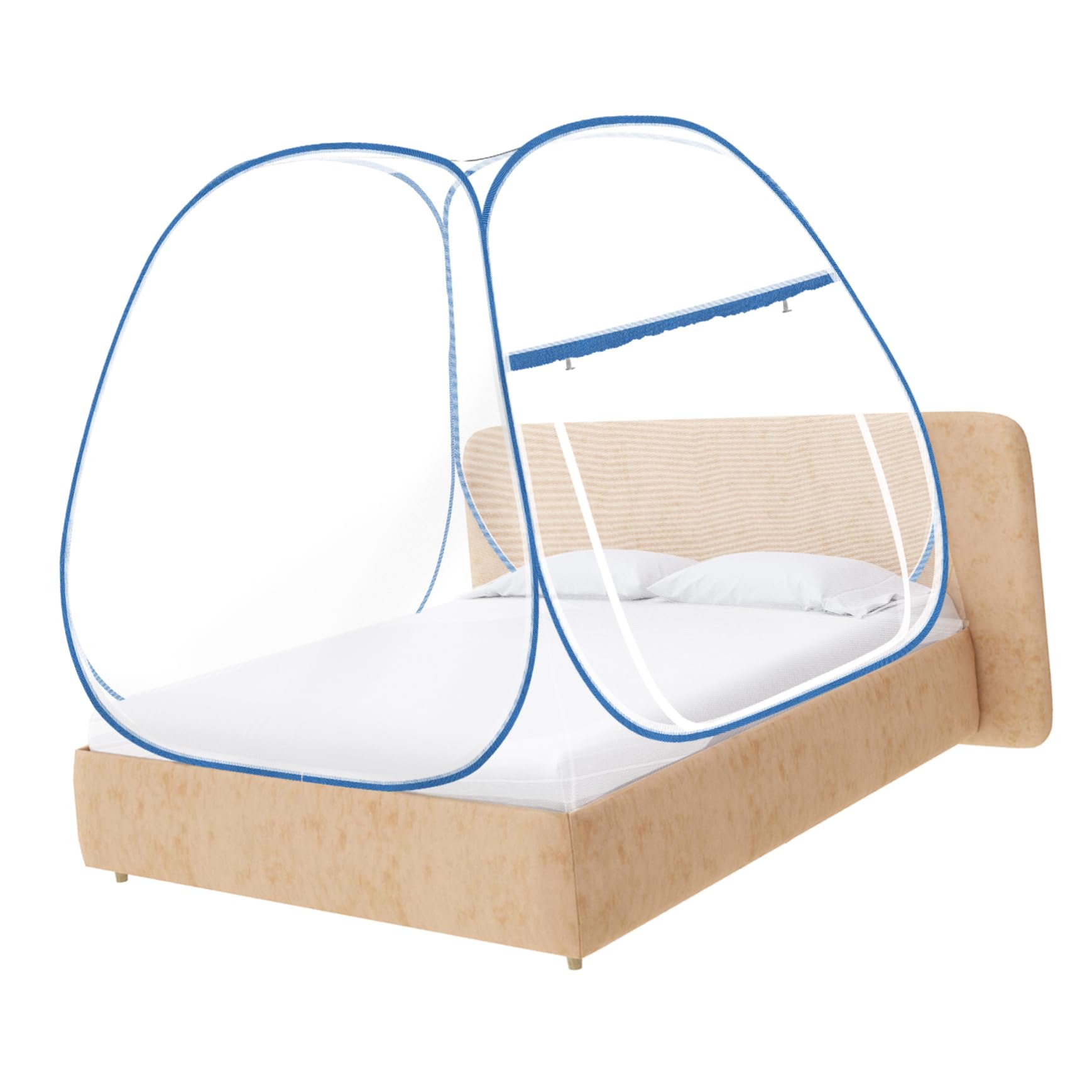 Moustiquaire de lit pliable Mikinona pour chambre et dortoir
