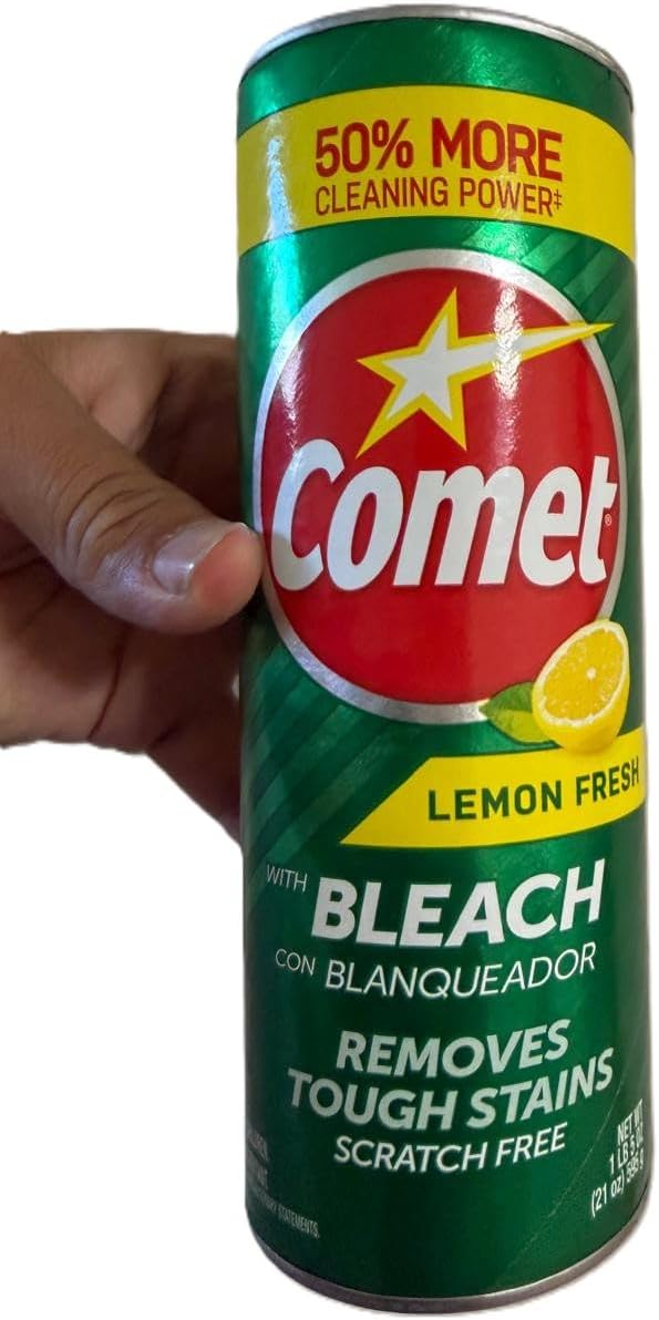Comet Lemon Cleaner 21 oz each (pack of 4) with pumic Stone