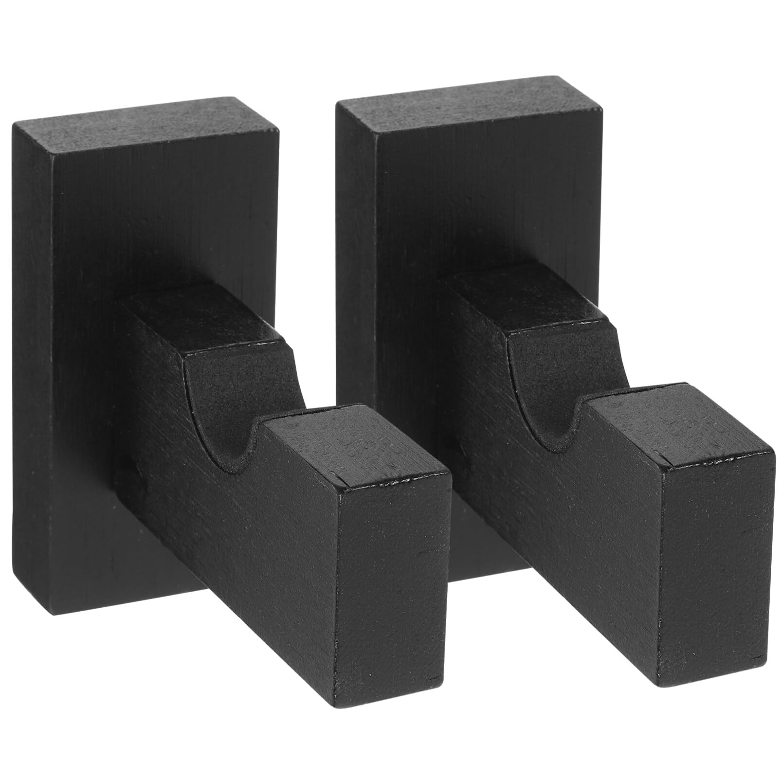 HOLIDYOYO 1 Pair of Wall Baseball Bats Rack Wooden Bat Display Holder Horizontal Baseball Bat Stand Softball Bat Wall Hanger for Sport Baseball Softball Bat Accessories Black