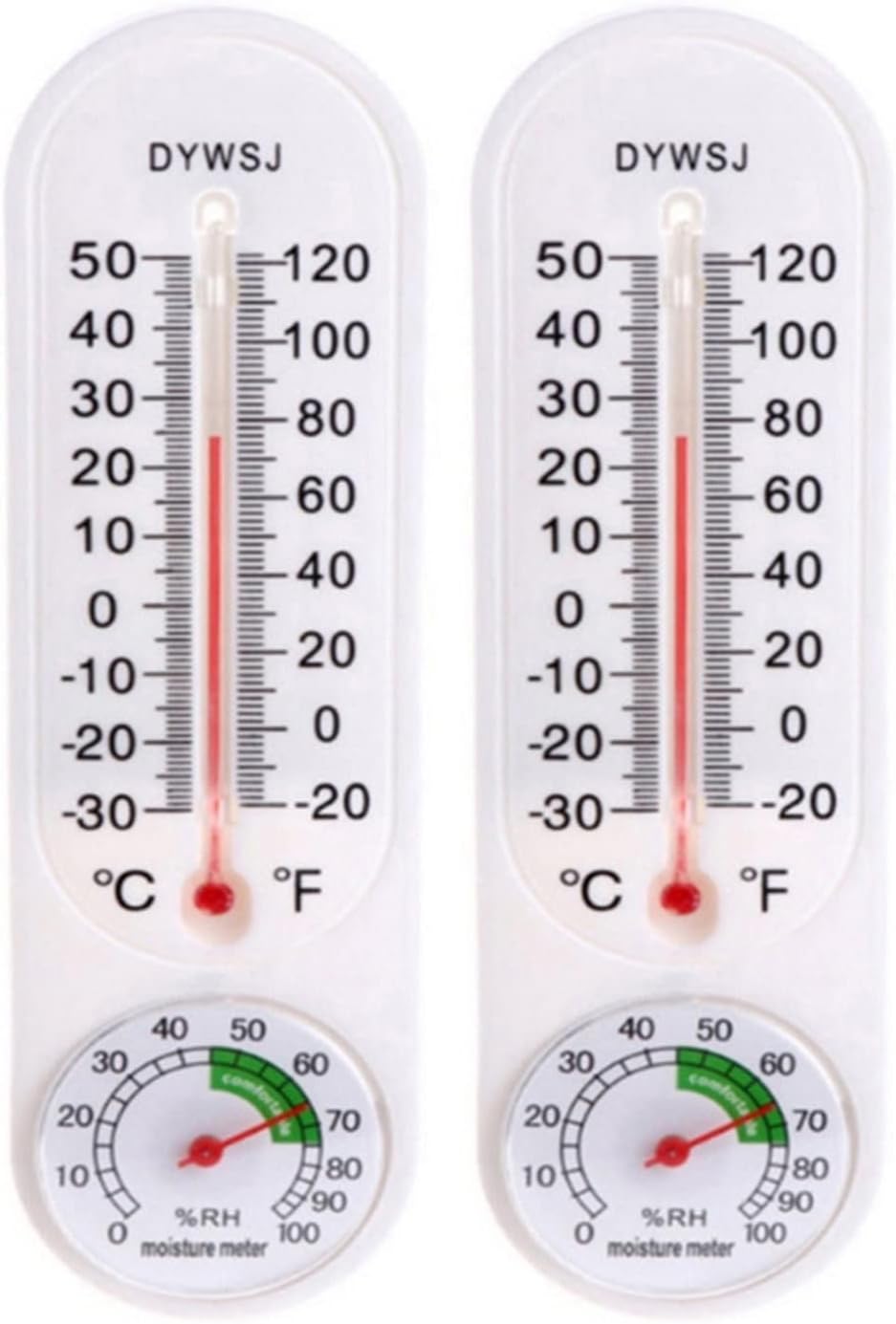 RANRAO 2Pcs Accurate Room Thermometer, Temperature Thermometer Monitor