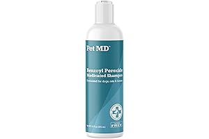 Pet MD Benzoyl Peroxide Anti Seborrheic Dog and Cat Shampoo