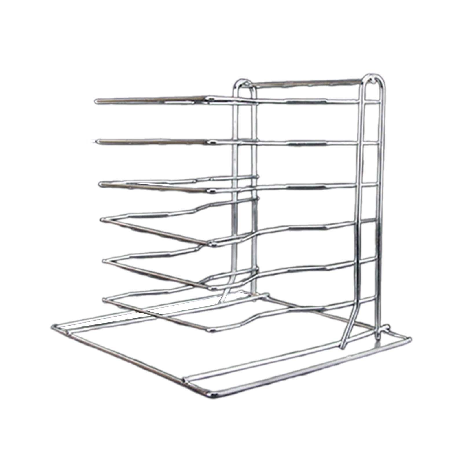 Estante para pizza con seis capas, soporte de refrigeración portátil multiusos para camping, pizzerías y catering, bandeja de almacenamiento