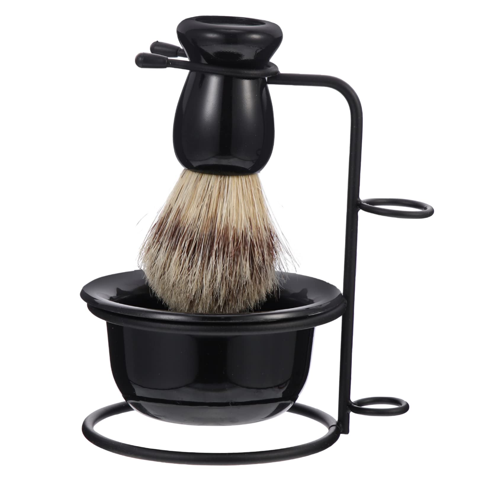 PLAFOPE 1Set Premium Shaving Cup Beard Brush Durable Wear Resistant Shaving Bowl for Men Convenient Grooming Kit with Shave Brush present for Father Day