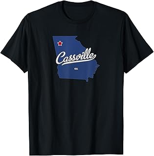 Cassville Georgia GA Map T-Shirt