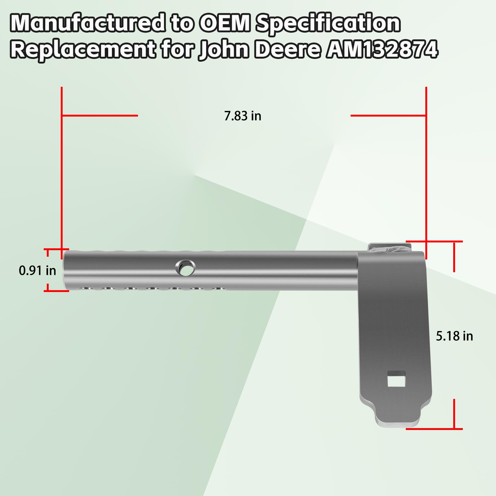 Sunluway Brazo de rueda AM132874 para cortacésped trasero izquierdo para tractor de césped John Deere