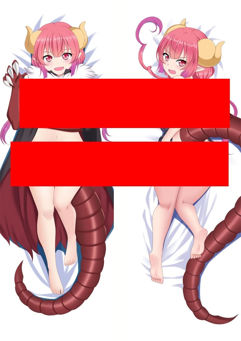 Miss Kobayashis Dragon Maid Ilulu Full Body Animation Pillowcase