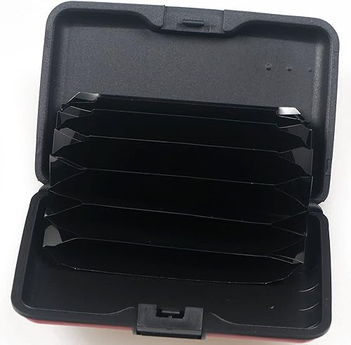 Miniatura 4 de Bohong - Tarjetero de aluminio con bloqueo RFID para hombres y mujeres elegante cartera de viaje con 7 ranuras la mejor protección contra escaneos