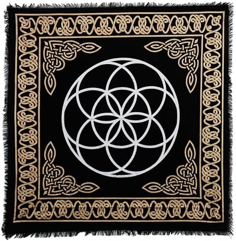 Indian Consigners Altar Cloth Seed of Life Witchcraft Alter Tarot...