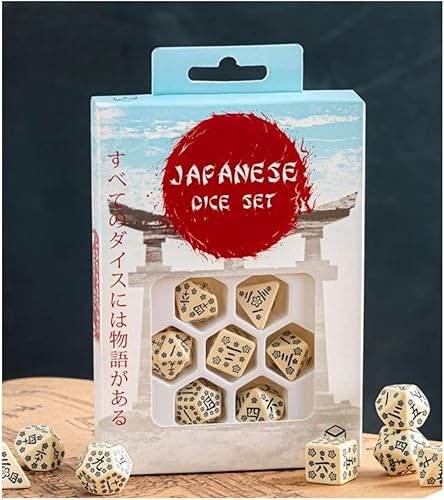 Q-Workshop Juego de dados japoneses piedra de las últimas palabras