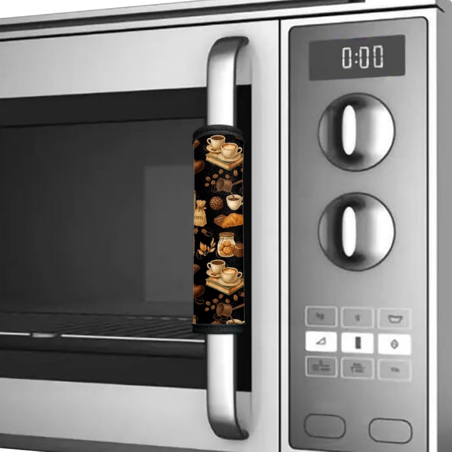 Coldinair Cafe Chocolate Refrigerator Door Handle Covers Set of 8,Keep Your Kitchen Appliance Clean from Fingertips,Drips,Food Stains for Fridge Oven Dishwashers