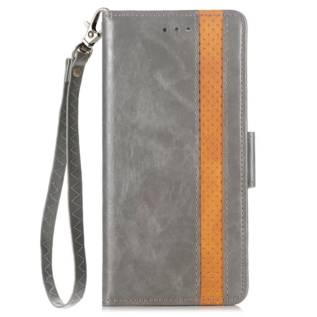 ZONNAVI Cover per OnePlus 10 PRO 5G, Flip Custodia Pelle PU con [Slot Cart] [Supporto Stand] [Magnetica], Cover a Libro Portafoglio per OnePlus 10 PRO 5G (Grigio