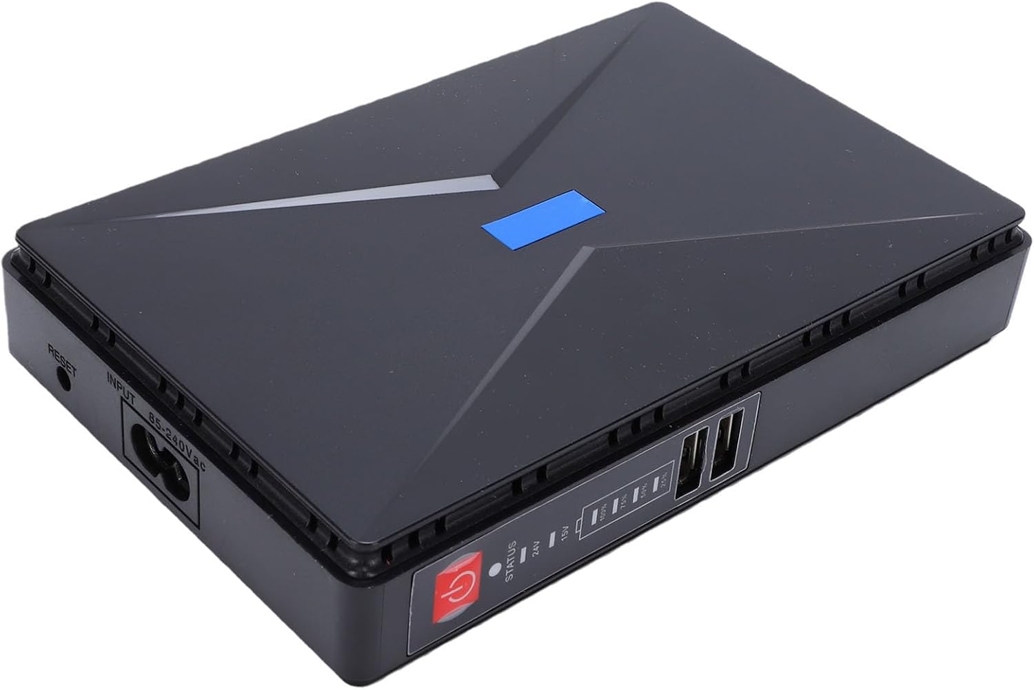 Headerbs Mini UPS for WiFi Router Battery Backup DC Uninterruptible Power Supply 5V 9V 12V 24V Output for Modem Security IP Camera Home Office Network Use (US Plug)