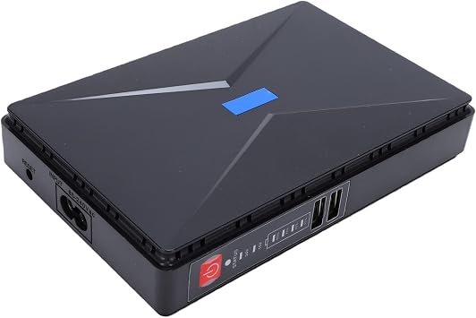Eujgoov Mini UPS 8800mAh Uninterruptible Power Supply Backup Power for Router Modem with 5H Runtime 18W Output DC USB POE Ports for Internet WiFi Security Camera CPAP US Plug