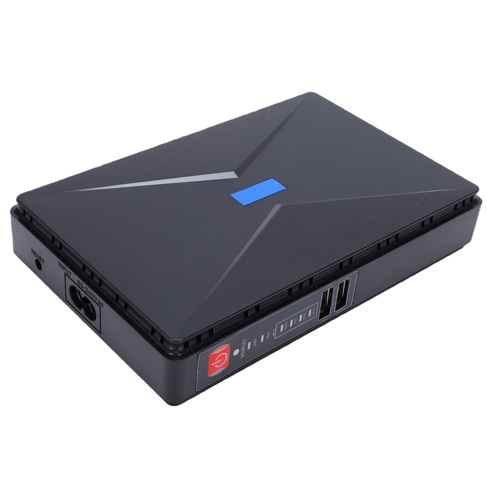 Generic Mini Alimentation de Secours pour Routeur WiFi UPS, capacité de 8800mAh pour Caméras de sécurité, Périphériques USB, Matériau ABS (Prise UE)