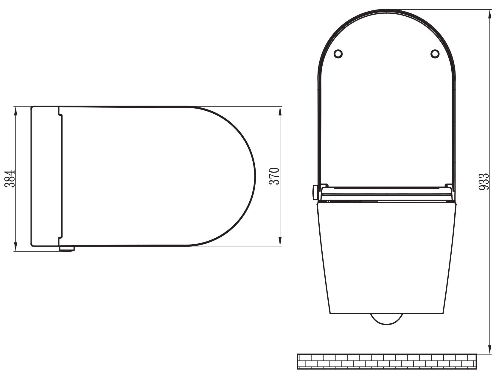 BERNSTEIN - Pack WC japonais + Bâti-support plaque Blanc mat, Toilettes suspendu lavant céramique + télécommande, jet douche, séchoir air chaud, filtre à odeurs, Chasse 180°, 59x38x38cm - Pro+1102