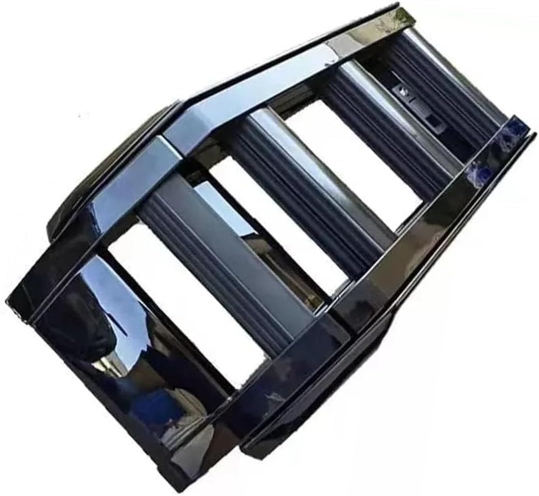 Side Roof Rack Access Ladder Liftable Fits for Land Rover Defender 110 2020-2025 Foldable Lift Ladder (Glossy Black)
