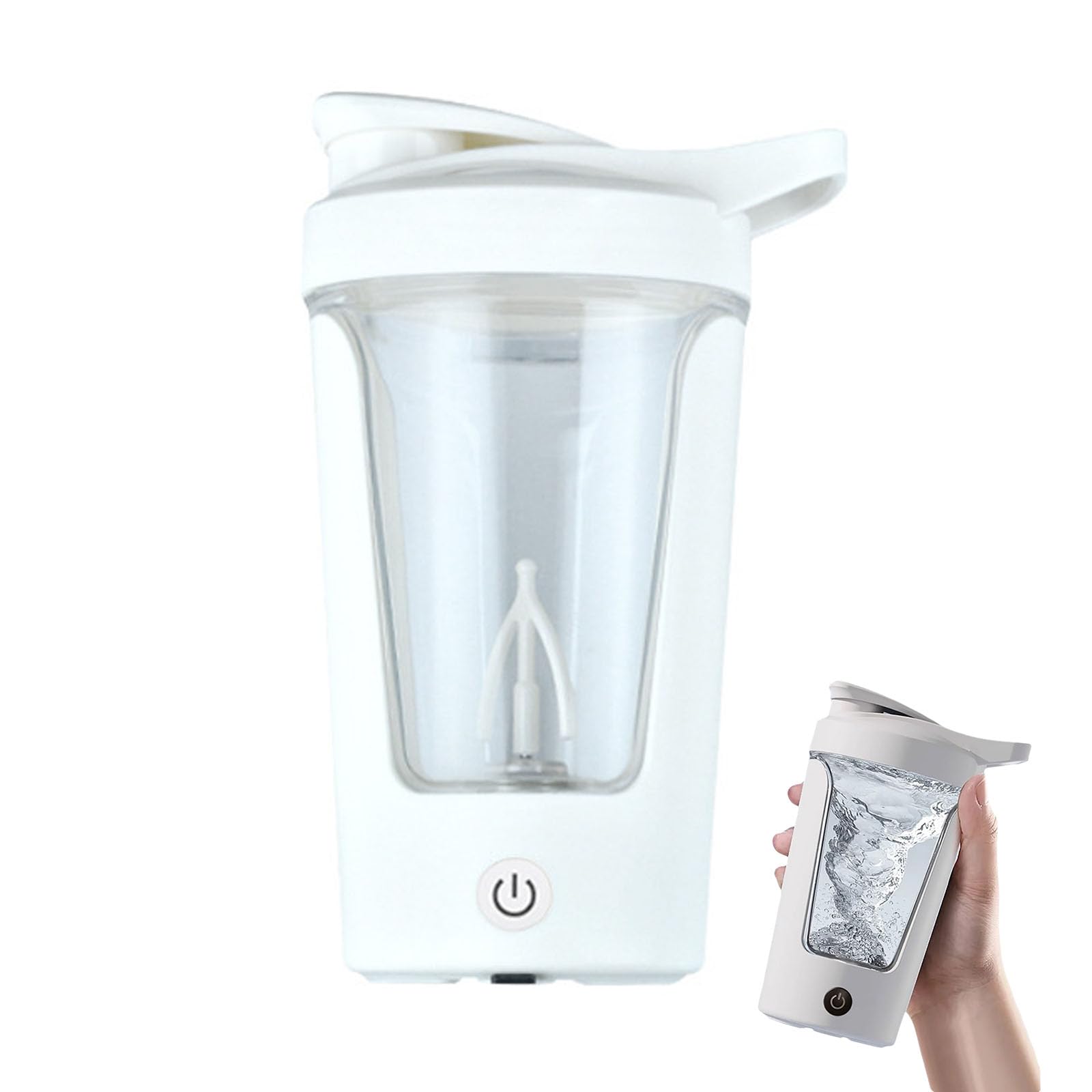 Bouteille shaker électrique 17 oz et mélangeur vortex rechargeable pour poudre de protéine