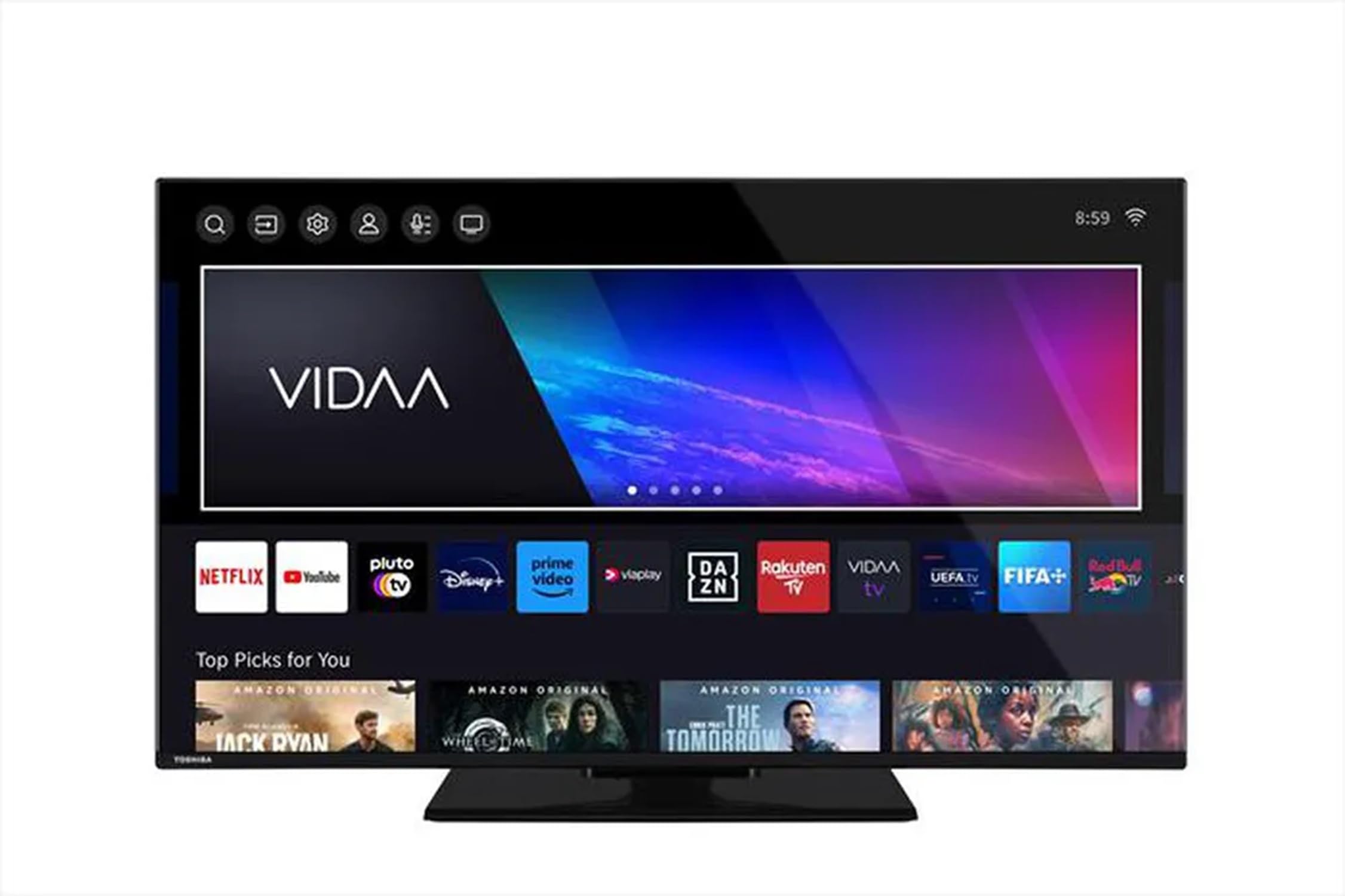 Toshiba 50QV3463D - TV 50 Pollici, Smart TV, DVB-T2 HEVC Main10, 4K, LED, Classe energetica F