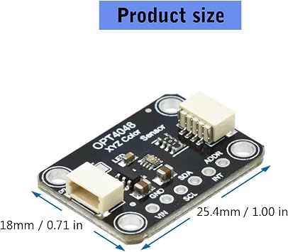 Advanced XYZ Color Sensorings Module Supports 144kLux Measurement Configurable Sensitivity for Industrial Applications XYZ Light Sensorings Module