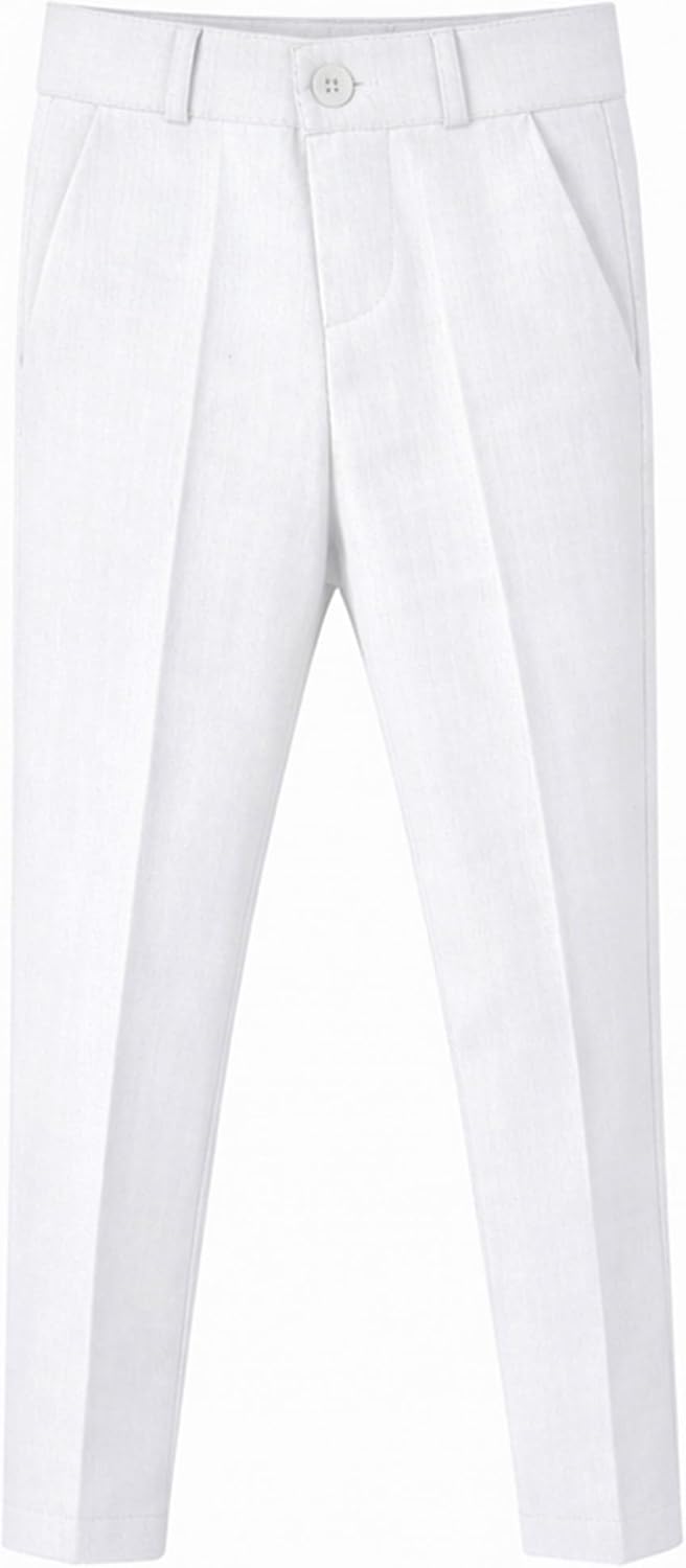 Lilax Boys Formal Suit 4 Piece Vest, Pants and Tie Dresswear Suit Set