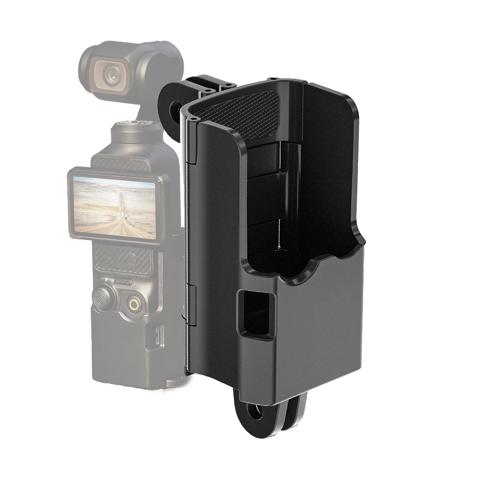 ULANZI PM01 Supporto magnetico compatibile con DJI OSMO Pocket 3, supporto per fotocamera ad espansione in alluminio con attacco a slitta fredda e supporto da 1/4, regolazione 181/270/360°, tasca