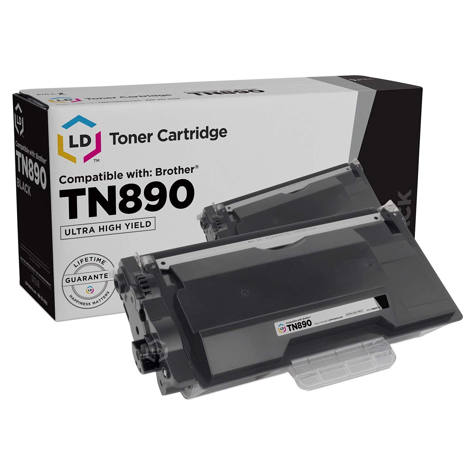 LD Products Compatible Toner Cartridge Replacement for Brother TN890 Ultra High Yield (Black) Compatible with The Following Brother Printer Model