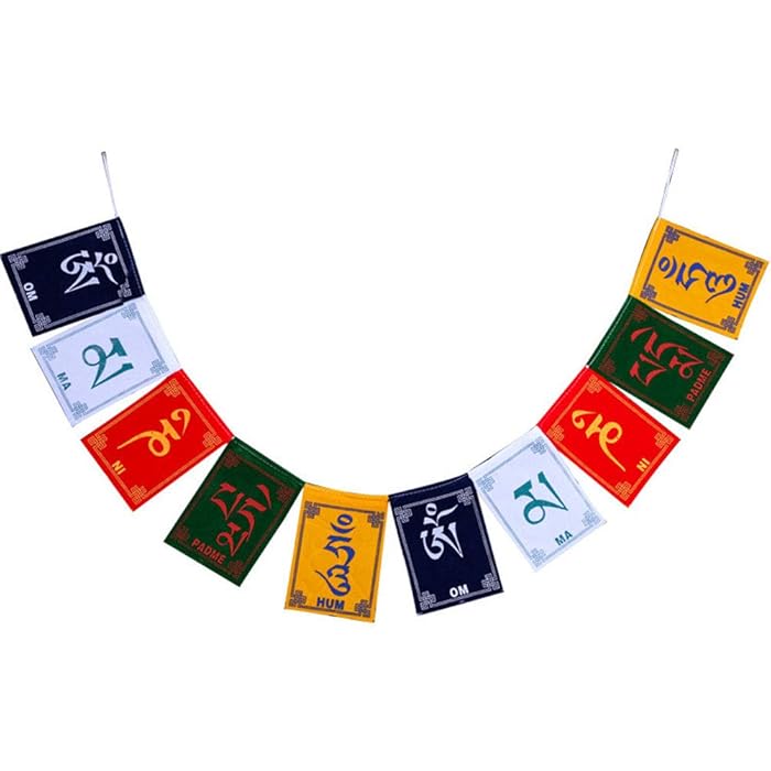 Buy Mini Prayer Flag 10pcs Buddha of Compassion Tibetan Prayer Flag Om