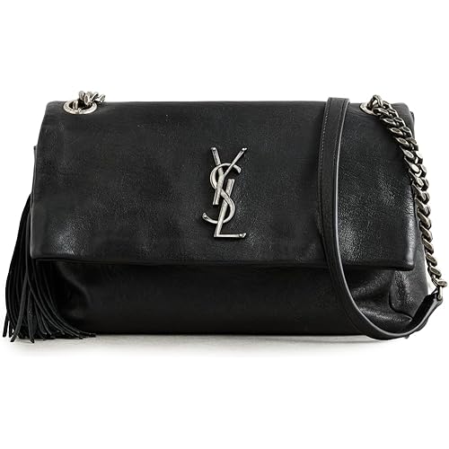 WHAT GOES AROUND COMES AROUND Women's Pre-Loved YSL Black Leather West Hollywood Shoulder Bag