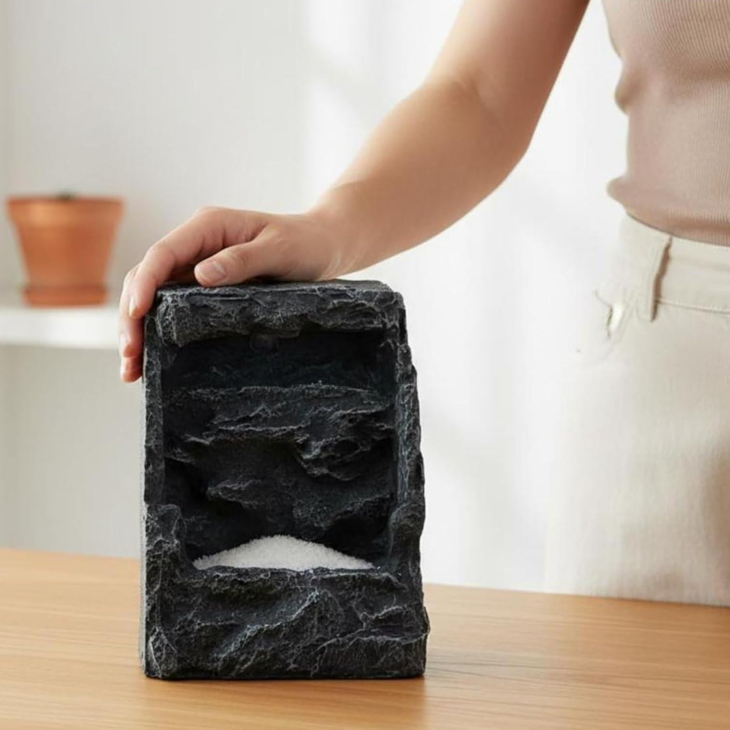 Aquariums Cascading Sand Landscape Non-Fading Color Cascading Sand Rockery Realistic Rock Formation Aquariums Mountain Decoration