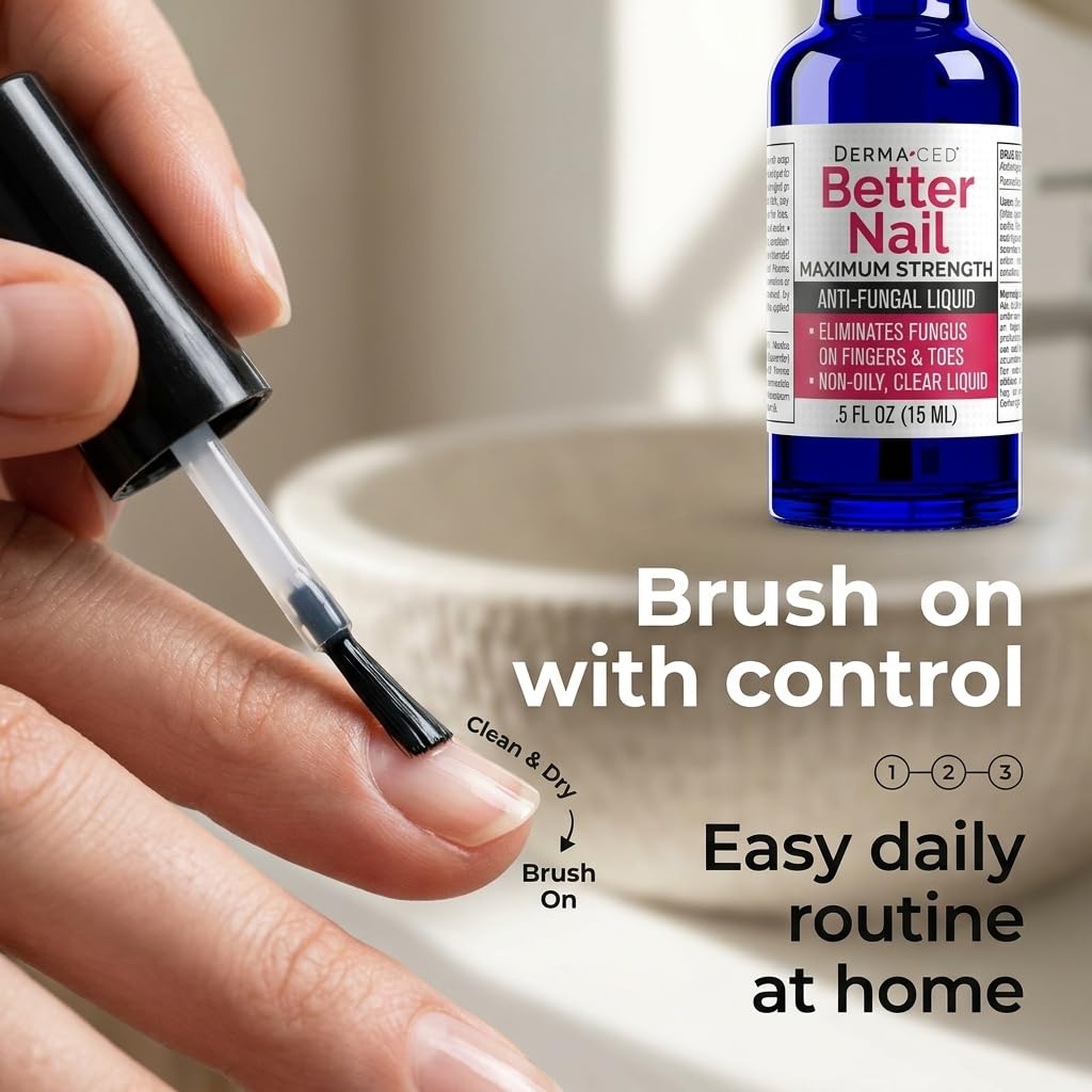 Better Nail - Rejuvica - Extra Strength Nail Fungus Treatment - 25% Undecylenic Acid Maximum Strength Antifungal Solution helps Discolored & Damaged Nails - Supports Healthy Nails with 6 Natural Oils