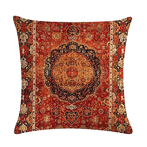 Usnewhomi Soft Boho Throw Pillow Covers Sofa Moroccan Pillows Cases For Living Room Couch Persian Kilim Home Decor, Set Of 4, 18 X 18 Inches #TOP1