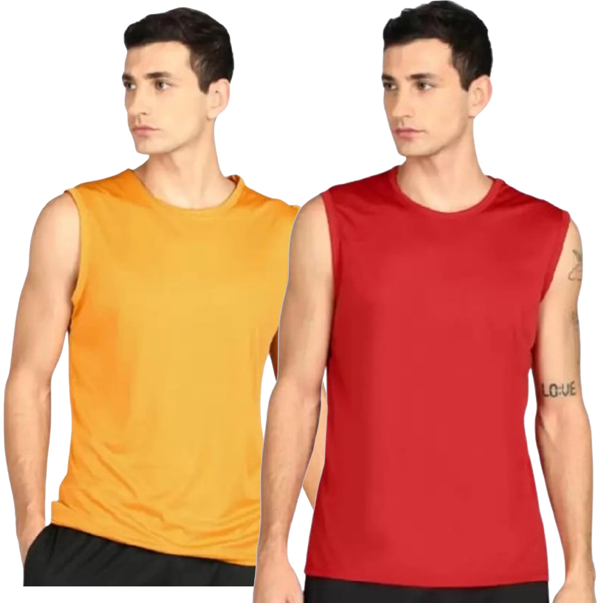 rlp Men's Without Sleeve Polyester Tshirt (Pack of 2)-picture-17
