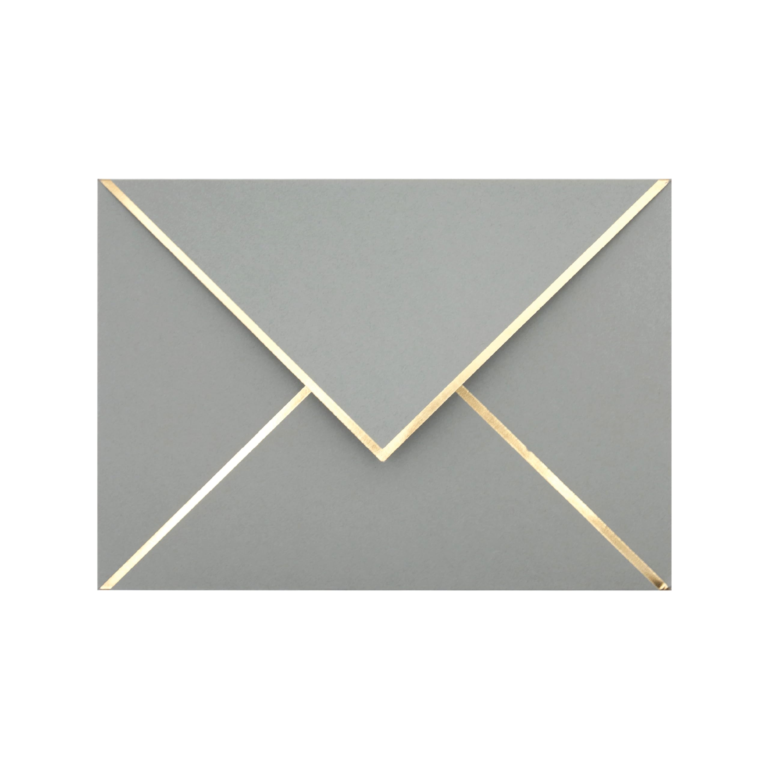 A7 Envelopes - V Flap Foil Border Luxury Mailing Envelopes for 5" x 7" Cards - for Wedding, Invitations, Baby Shower, Photos, Graduation, Birthday,