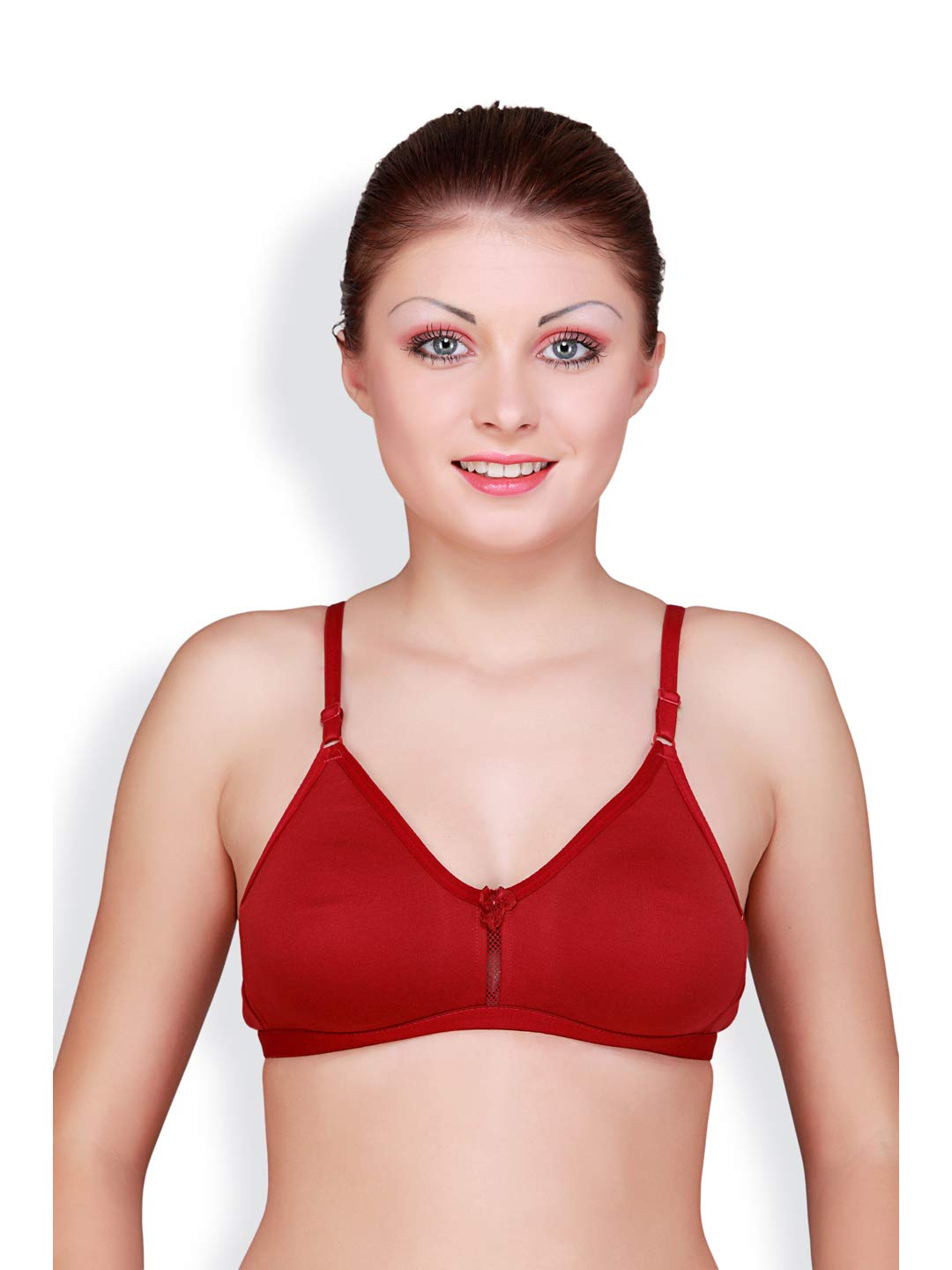 floret Women's Synthetic Non Padded Wire Free T Shirt Bra-picture-4