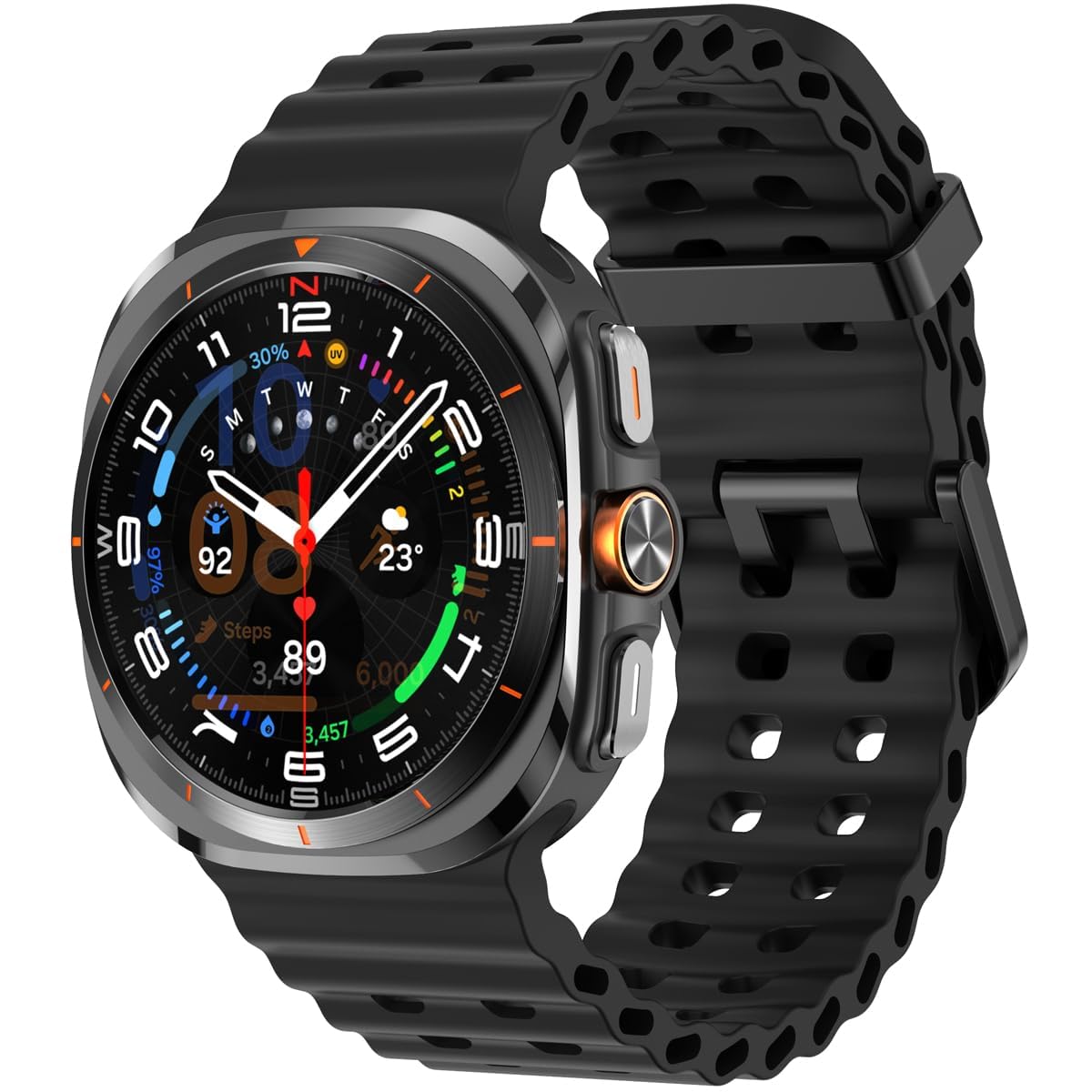 VEMIGON Silicone Watch Strap Compatible with Samsung Galaxy Watch Ultra 47mm (2024), Anti-Sweat Sport Band Soft Adjustable Waterproof Replacement Wristband (Watch Not Included) (B0D9YCC7WX) Amazon Price History, Amazon Price Tracker