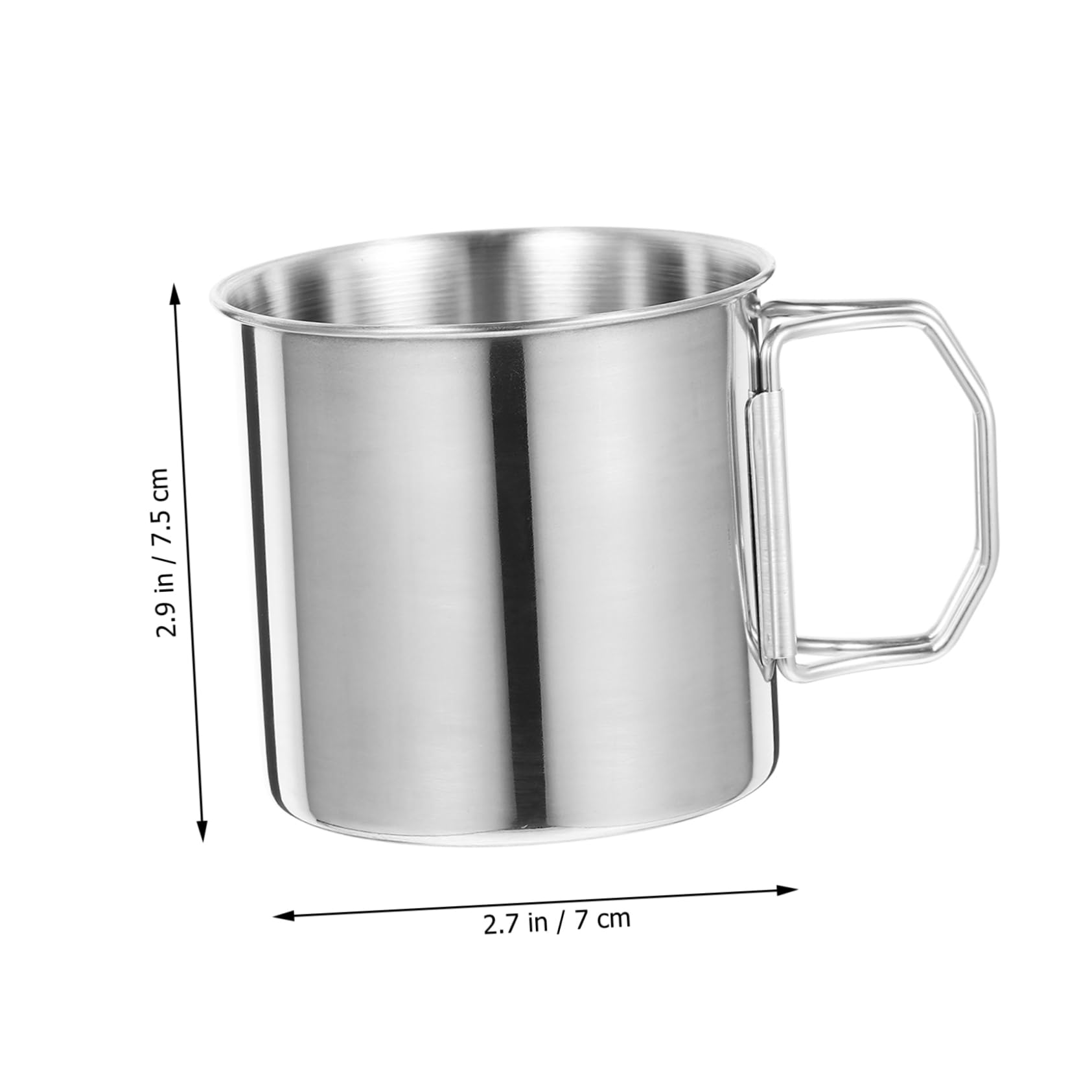 TOYANDONA 5 Ensembles Tasse De Camping Inoxydable De Tasses Pliables Avec Poignée Pour Randonnée Et Aventure Plein Air Mug Portable Pour Café Et Thé 2 Pièces * 5