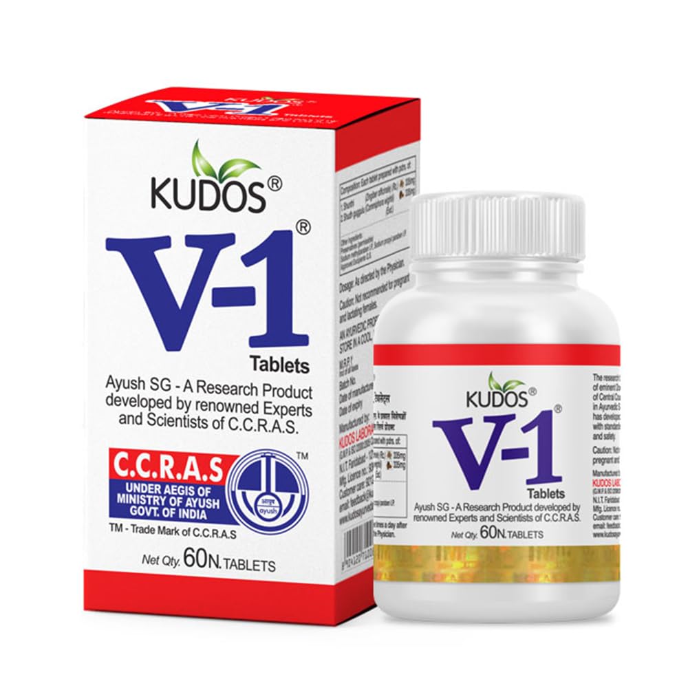 Kudos V-1 Pain Relief 60 Tablets | For Bones & Joint Pain relief-image-26