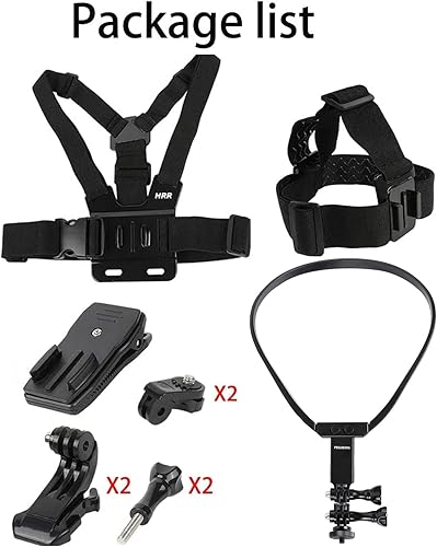 Miniatura 8 de PellKing Kit de accesorios para Insta360 One X5X4X3X2X, tercera versión de soporte para cuello para collar de video, nuevo soporte de correa para la