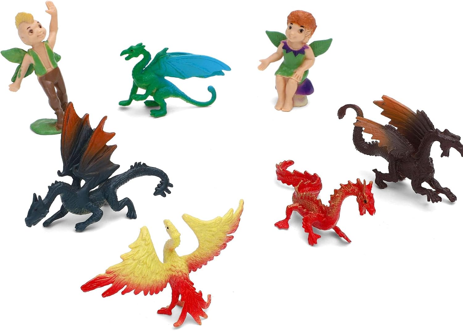 ONEST 12 Pieces Small Fairy Figurines Hand Painted Fairies Figures Miniature Fairy Garden Accessories Figurines for Decoration