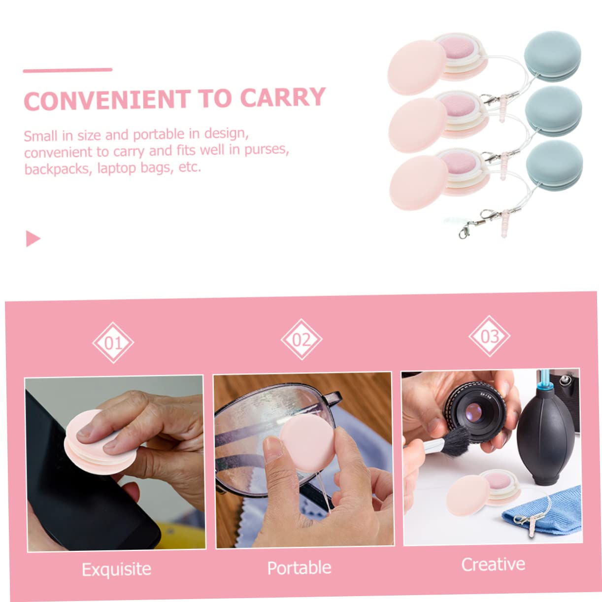 KOMBIUDA 30pezzi Salviette Macaron Per Pulizia Occhiali e Schermi Panni Microfibra Colorati Per Smartphone Laptop e Lenti Pratico e Portatile Senza Graffi