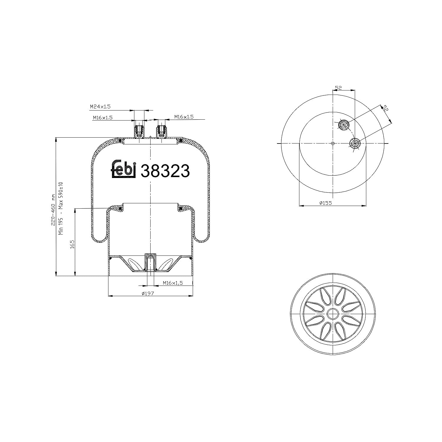 FEBI 38323 BELLOW AIR SUSPENSION