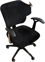 Vista 10 de Forcheer - Fundas elásticas para silla de oficina de Jacquard, resistentes al agua, 2 piezas para sillas de escritorio o de la computadora