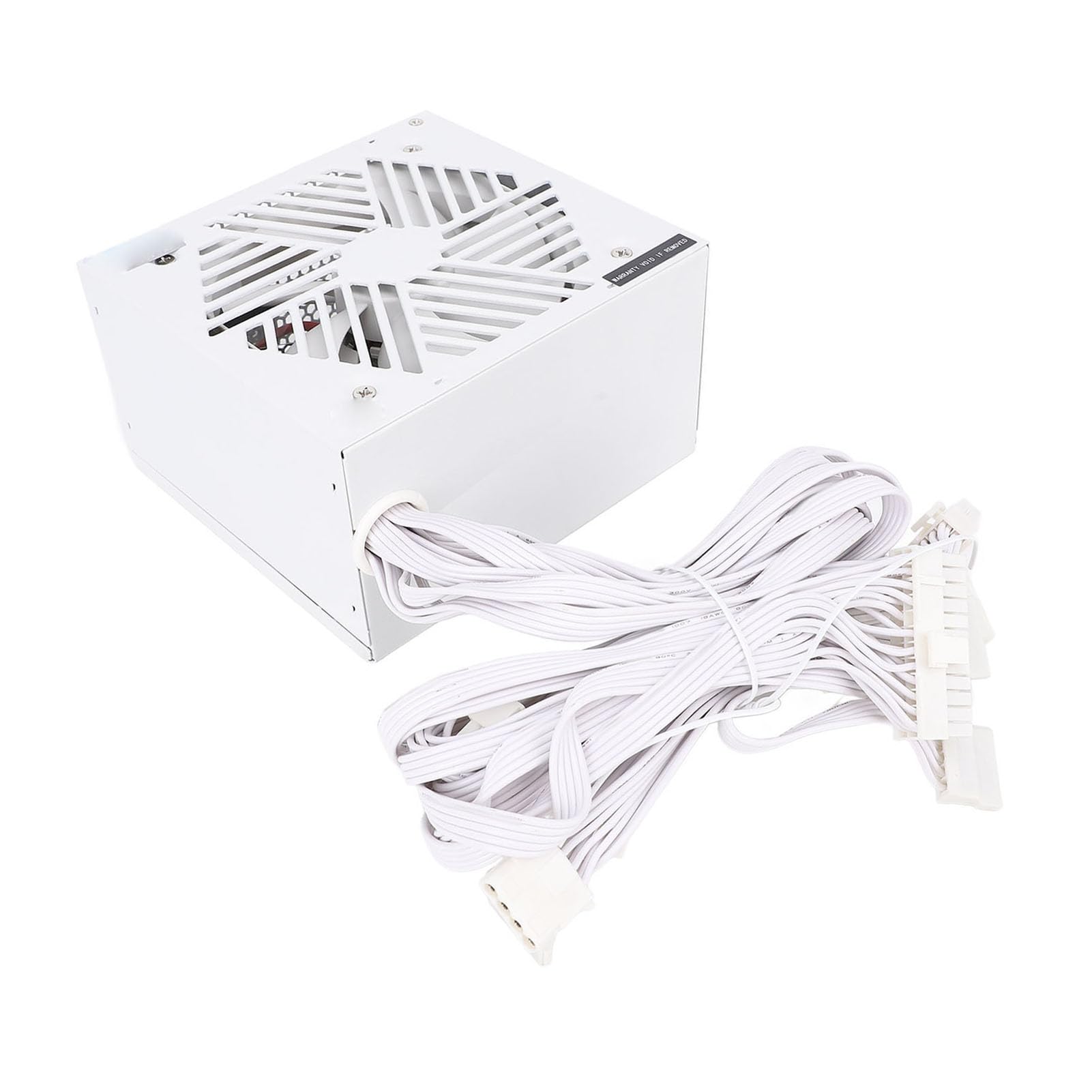 Fuente de Alimentación de Computadora de Escritorio de 500W Ahorro de Energía Eficiente de Guardia Completo Lineback Dual Core para Material de Juego de PC Aluminio Aluminio con Neto, 1