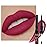 evpct 1Pcs Deep Cranberry Red Matte Lip Liner and Liquid Lipstick Stain Makeup Set for Women, Red Long Lasting Smudge Proof Lipstick labiales matte mate larga duracion listip 24 hours originales, 39