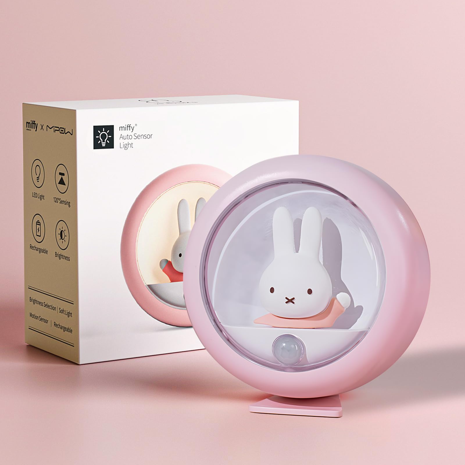 MIPOW x Miffy 2026 New Model LED Motion Sensor Night Light