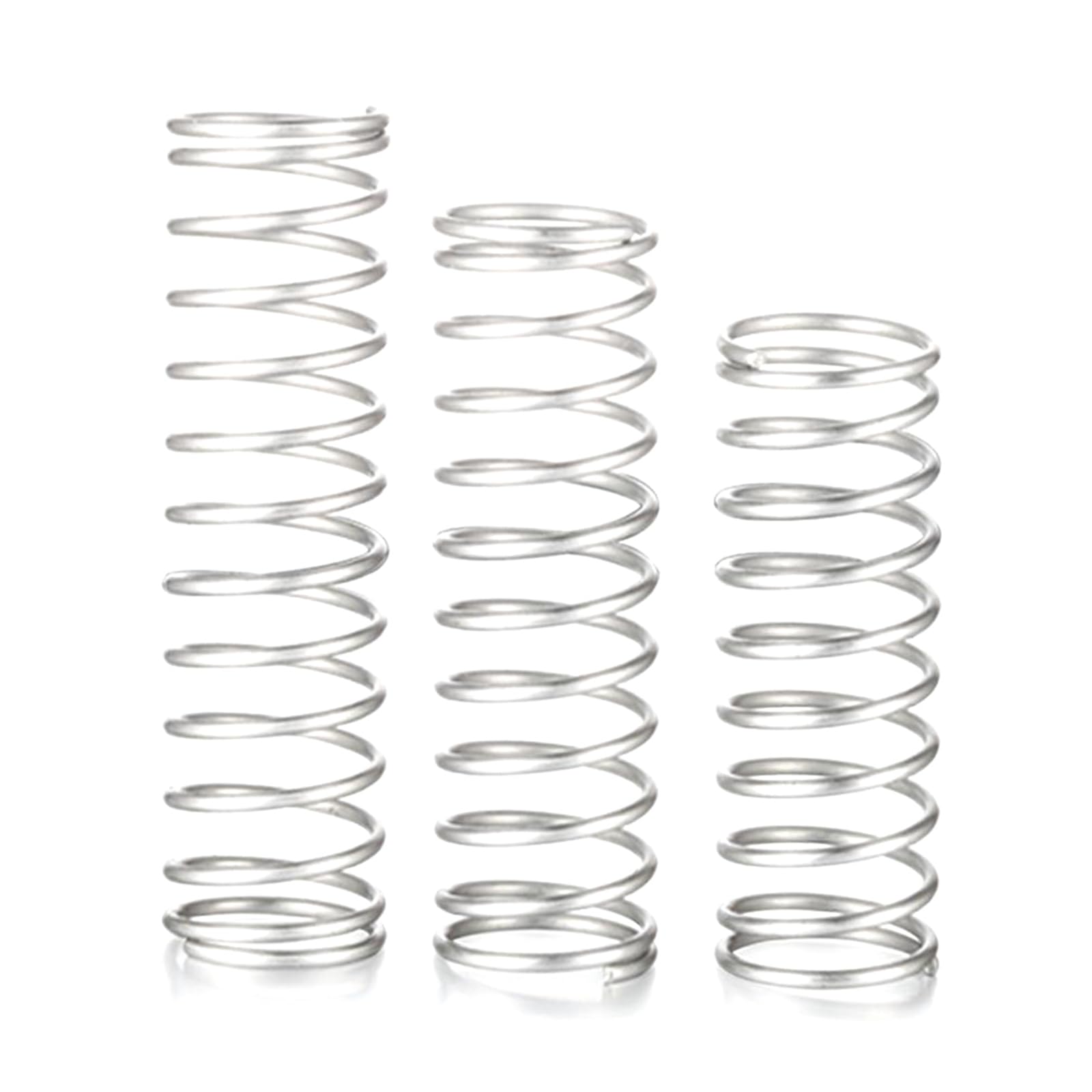 10 Stück 304 Edelstahl Druckfedern – Länge 40mm, Drahtstärke 0,2mm, Außen-Ø 3,5mm